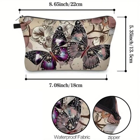 Butterfly Makeup Bag - Picture 4 of 5